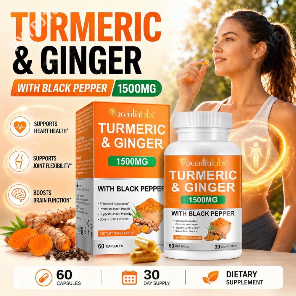 Turmeric Curcumin Capsule - Capsule di curcuma e zenzero con
