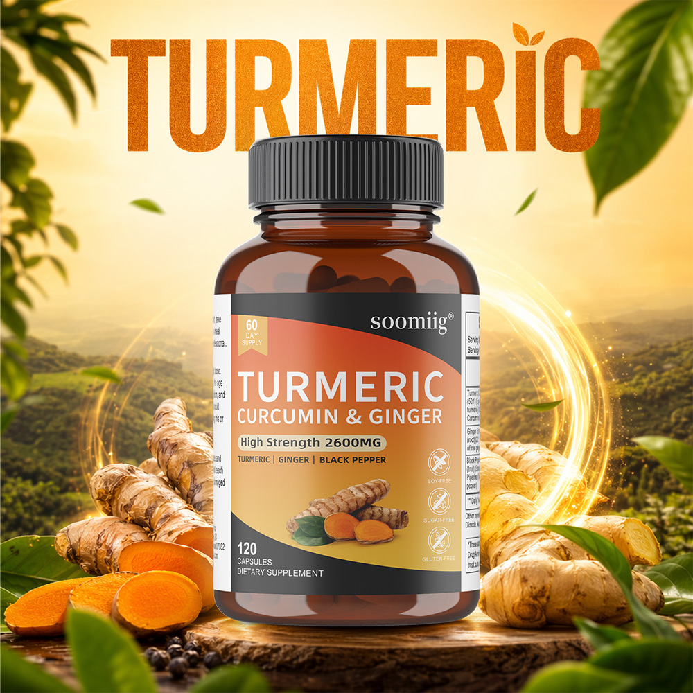 Turmeric Curcumin Capsule - Capsule di Curcuma con Zenzero e